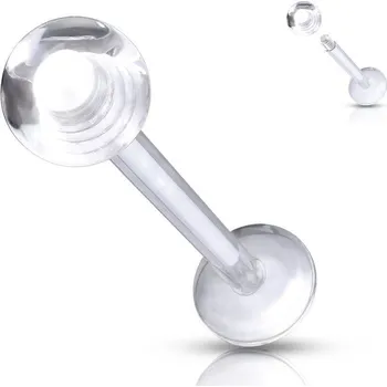 Piercing Piercing do brady - labreta BioFlex (1,2 x 10 x 3 mm)