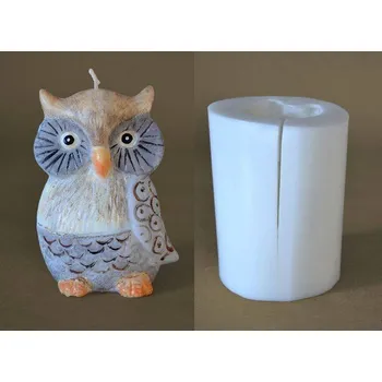 Silikonová forma - Sova 2 - 65 x 45 x 100 mm