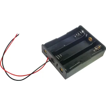 Článková baterie Pouzdro na baterie 3x 18650 vedle sebe, vývod vodiče, sériové zapojení