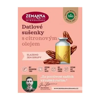 Datlové bio sušenky s citrónovým olejem 1,5 kg