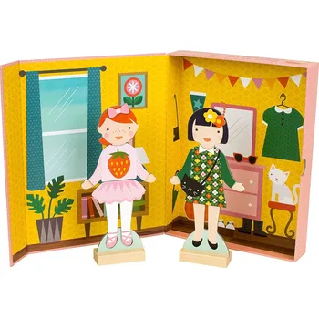 Výuková hračka Petitcollage Magnetické puzzle - Nejlepší kamarádky poškozený obal