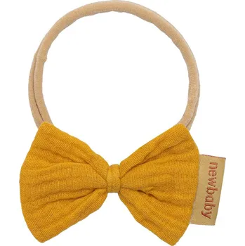 Kojenecká čepice Čelenka pro miminka New Baby mustard, vel. 0- 12 m