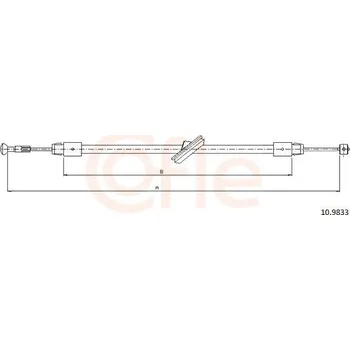 Lanko parkovací brzdy Lanovod parkovací brzdy COFLE 10.9833