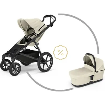 Kočárek Thule set Urban Glide 4-wheel Soft Beige + korba