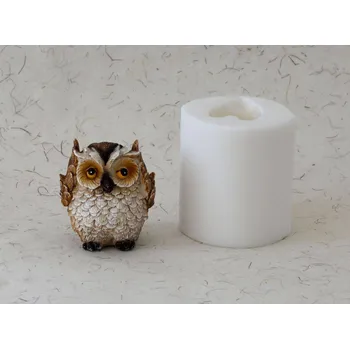 Silikonová forma - Sovička 4 - 55 x 50 x 65 mm