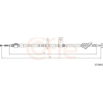 Autodíl Lanovod parkovací brzdy COFLE 17.5051