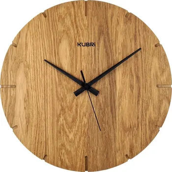 Hodiny KUBRi 0022RC - Dubové hodiny české výroby řízené signálem