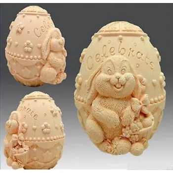 Silikonová forma - Velikonoční vajíčko prům. 70 x 80 mm