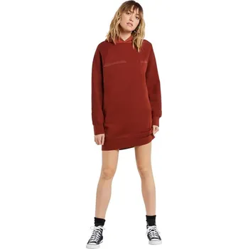 Dámská móda VOLCOM šaty - Needeet Dress Brick (BRK) velikost: XS