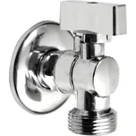 AQUALINE Pračkový kulový ventil se zpětným ventilem 1/2"x3/4" - L, chrom 5310