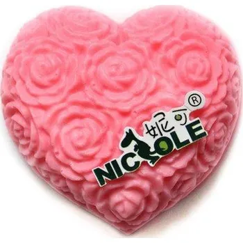 Silikonová forma Květinové srdce 60 x 58 x 25 mm