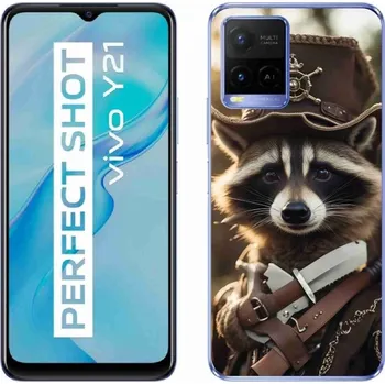 Pouzdro na mobilní telefon Gelový kryt mmCase na Vivo Y21/Y21s/Y33s - mýval v uniformě