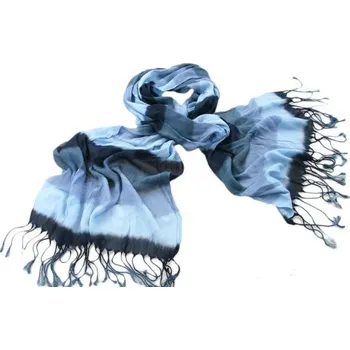 Žíhaný šál, marine modrý 160 x 65 cm