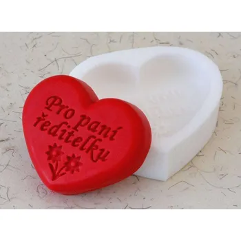 Silikonová forma - mýdlo PRO PANÍ ŘEDITELKU © 80 x 68 x 15 mm