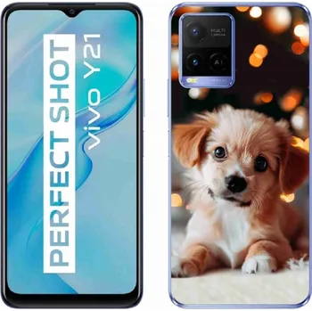 Pouzdro na mobilní telefon Gelový kryt mmCase na Vivo Y21/Y21s/Y33s - štěňátko