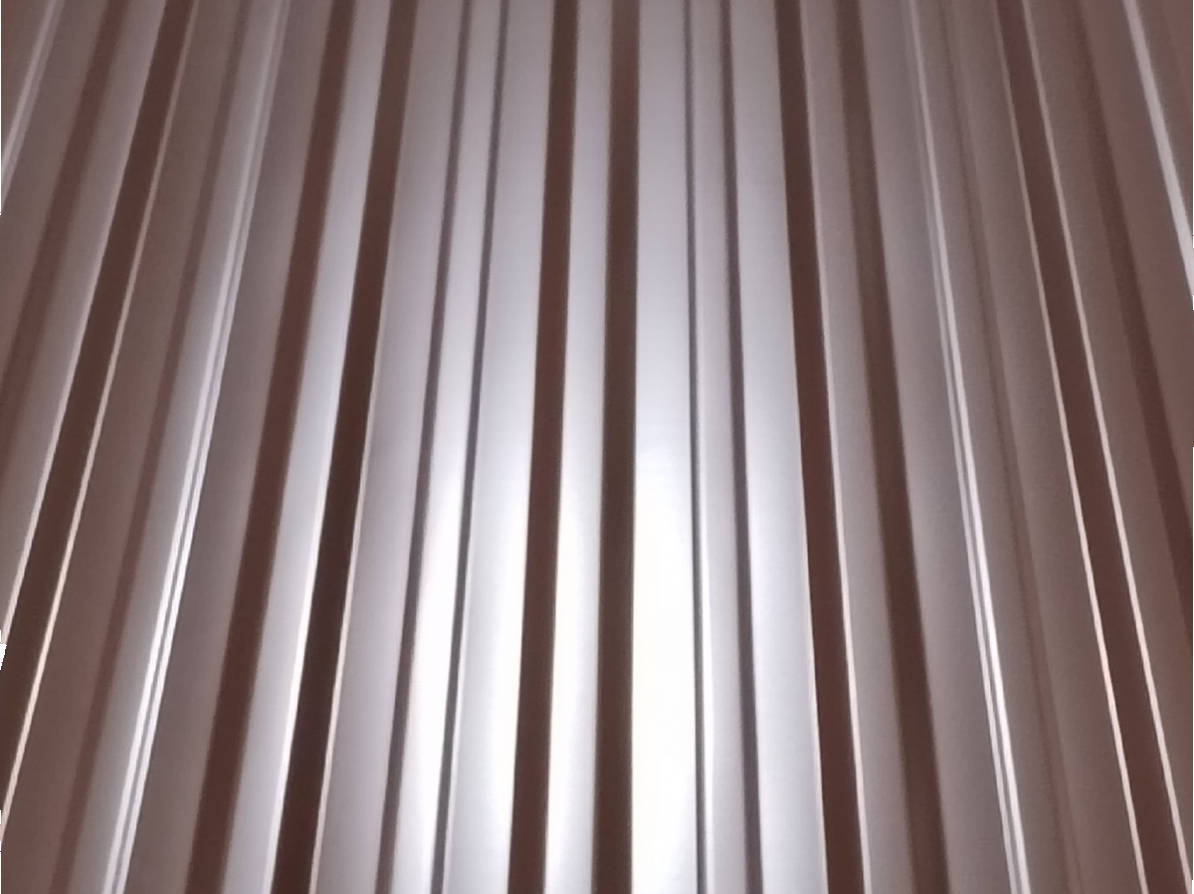 Gutta trapézový plech 2000 x 1150 mm RAL 8017 - hnědá