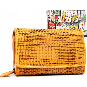 Peněženka Elegantní dámská peněženka z přírodní kůže Barva: Žlutá