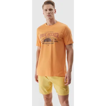 Pánské plavky Pánské koupací šortky 4F - žluté 4F krémová 2729142