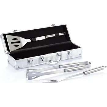 3dílná sada na grilování v&nbsp;hliníkovém kufříku - P422.172