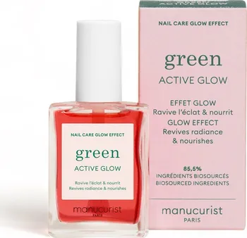 Lak na nehty Manucurist Green Active Glow pečující lak na nehty 15 ml
