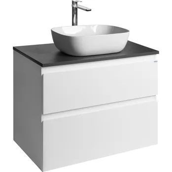 Koupelnový nábytek ALTAIR skříňka s deskou 78,5 cm, bílá/antracit břidlice