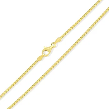 Řetízek Lillian Vassago Celozlatý plný řetízek Lanko LLV31-GCH082 Barva zlata: Žlutá, Délka řetízku: 42 cm