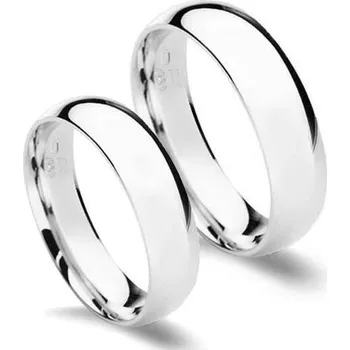 Prsten CS2042 Stříbrné snubní prsteny, šíře 5 mm - pár
