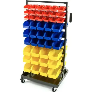 Úložný box Mobilní úložný rack s 90 zásuvkami (TrueTech)