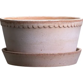 Úložný box Bergs Potter, Malý květináč Helena nízký s podstavcem 11 x 21 cm růžový - Formadore