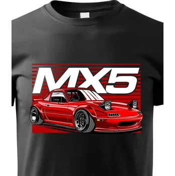 Chlapecké tričko Dětské tričko Mazda MX5, Barva Černá, Velikost 158 cm/12 roků, Canvas Dětské tričko Bezvatriko.cz 1854