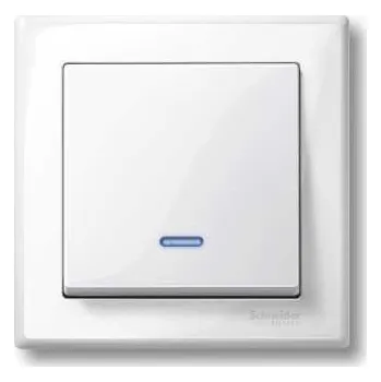 vypínač Merten Kryt spínače s průzorem, System M, Polar SCHNEIDER MTN436019