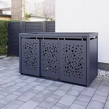 Popelnice HTI Přístřešek na popelnice Tomo, různé velikosti, 3 x 120 l