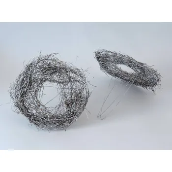 Floristika Aranžovací držák z proutí - KRUH prům. 15 cm