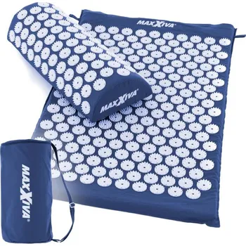Akupresurní podložka MAXXIVA Akupresurní podložka s polštářem, 75x42 cm, modrá