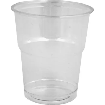 Jednorázové nádobí Kelímek plastový 200 ml, PET, AE 250, transparentní, 50 ks