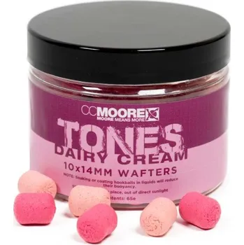CC Moore Vyvážené boilies Dairy Cream Tones Dumbell Wafters 10x14mm 65ks