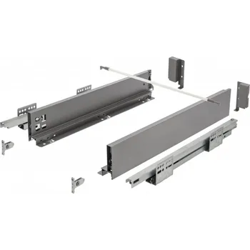 Elektrická zásuvka AXISPRO tlačná zásuvka pro otevření 400mm antracitu - nízká H84