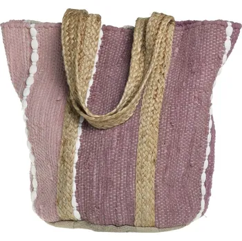 Malinová plážová jutová taška Beach Bag - 40*30*60 cm