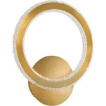 Nova Luce Nástěnné LED svítidlo CILION zlatý mosazný hliník a akryl 19W 2925K