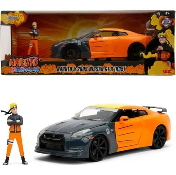 Figurka JADA Nissan GT-R Naruto 2009 Měřítko 1:24 + figurka Naruto