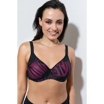 Dámská móda Plavková podprsenka Triola 88250 - BLV82/tmavá růžová / 75 / K f88250-82