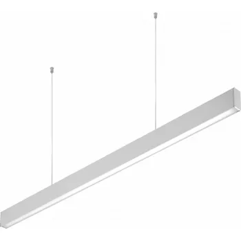 Závěsné svítidlo LED LIVIA, 40 W, 3600 lm, AC 220–240 V, 50–60 Hz, 100°, RA 80, IP20, AL/PC, 4000 K, 120 cm, bílé