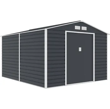 Zahradní domek Plechový domek Greenhouse 277x319 - černá (Zahradní plechový domek )