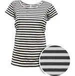 ALEX FOX Triko dámské námořnické s krátkým rukávem ČERNOBÍLÉ S