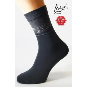 Pánské ponožky Nadměrné ponožky Silver tmavé XXL