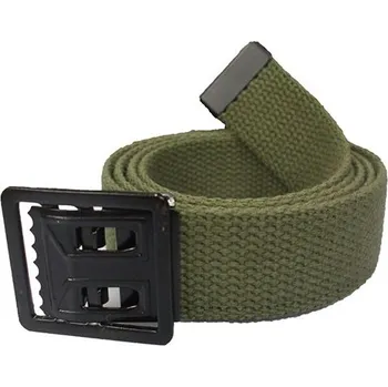 Opasek ROTHCO Opasek ZELENÝ s černou provlíkací sponou 110 cm