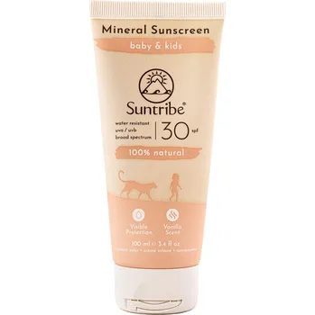 Přípravek na opalování Suntribe Opalovací krém pro děti SPF 30 vanilka 100 ml