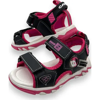 Dívčí sandály Cosmos Dívčí černé sandály 07 Barva: Černá, Velikost: 29