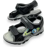 Cosmos Dívčí černé sandály 05 Barva: Černá, Velikost: 31