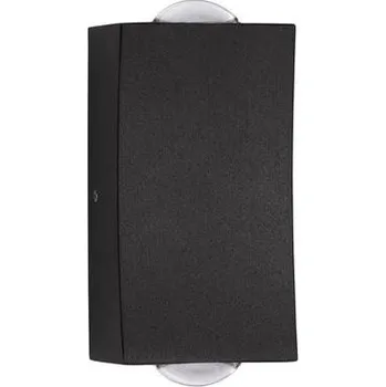 Venkovní osvětlení Nova Luce Venkovní nástěnné svítidlo DEWEI černý hliník a akryl LED 2x2W 3000K 500mA 68st. IP54